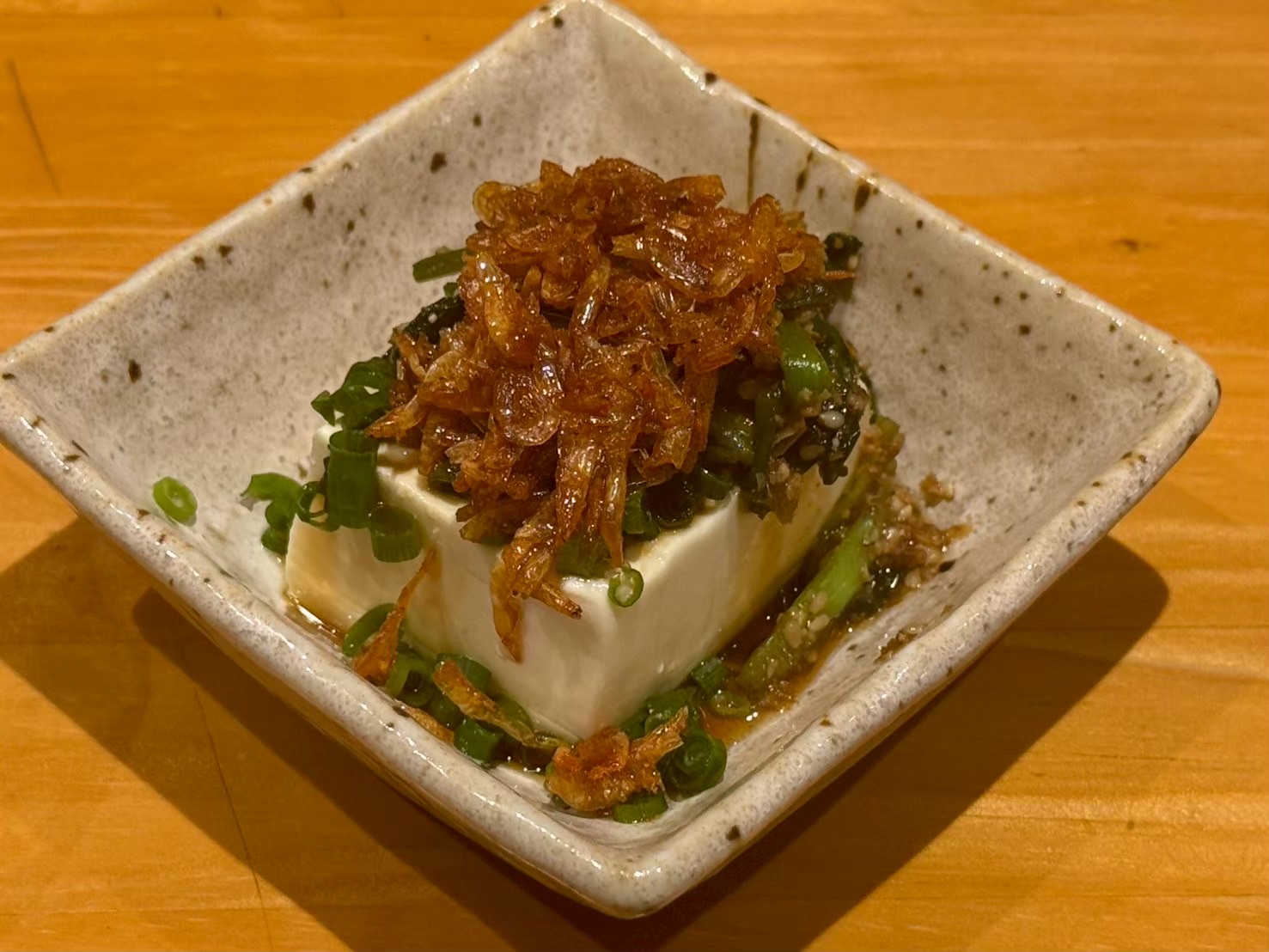 しっぽり亭の海老にら豆腐
